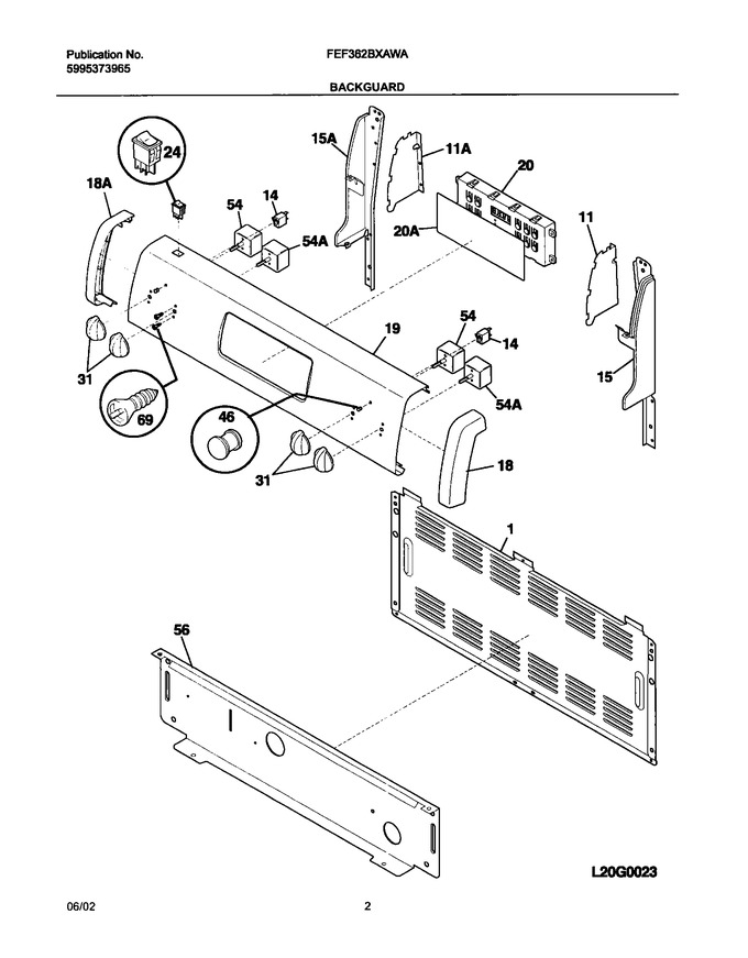 Diagram for FEF362BXAWA