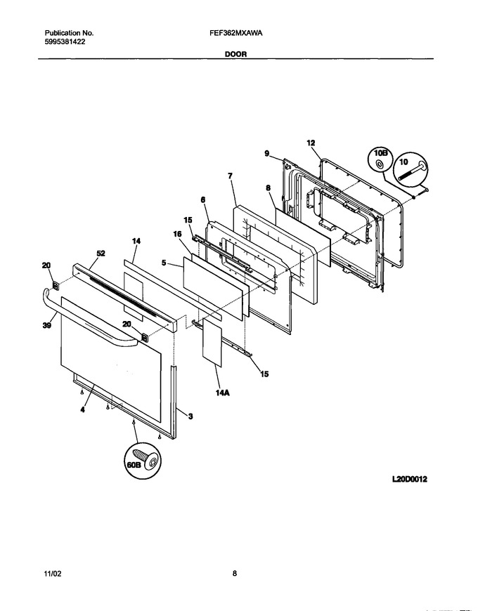 Diagram for FEF362MXAWA