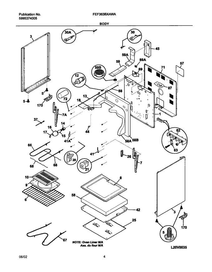 Diagram for FEF363BXAWA