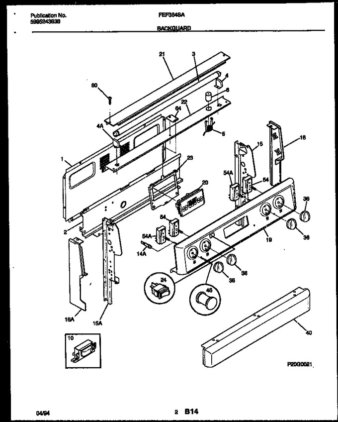 Diagram for FEF364SAWA