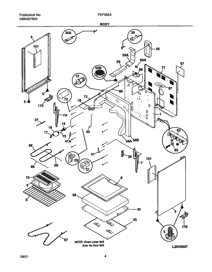 Diagram for FEF365ASB