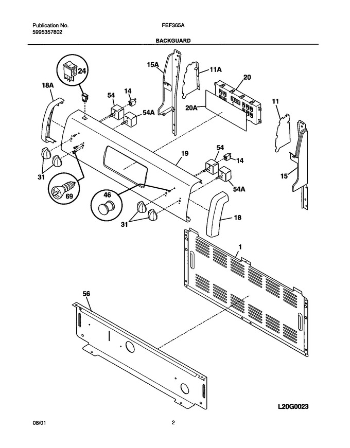 Diagram for FEF365ASB