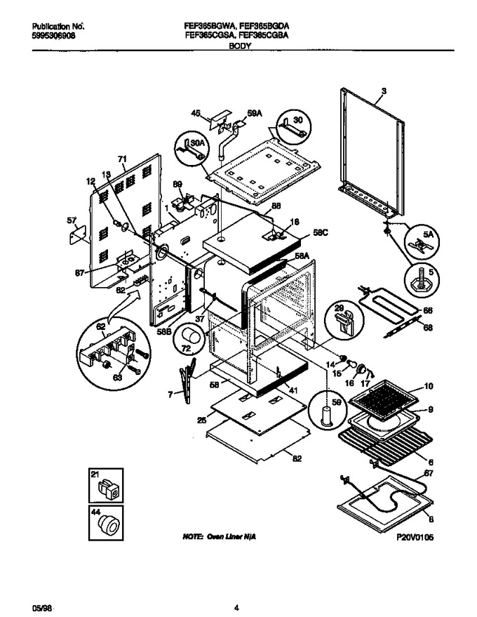 Diagram for FEF365CGSA