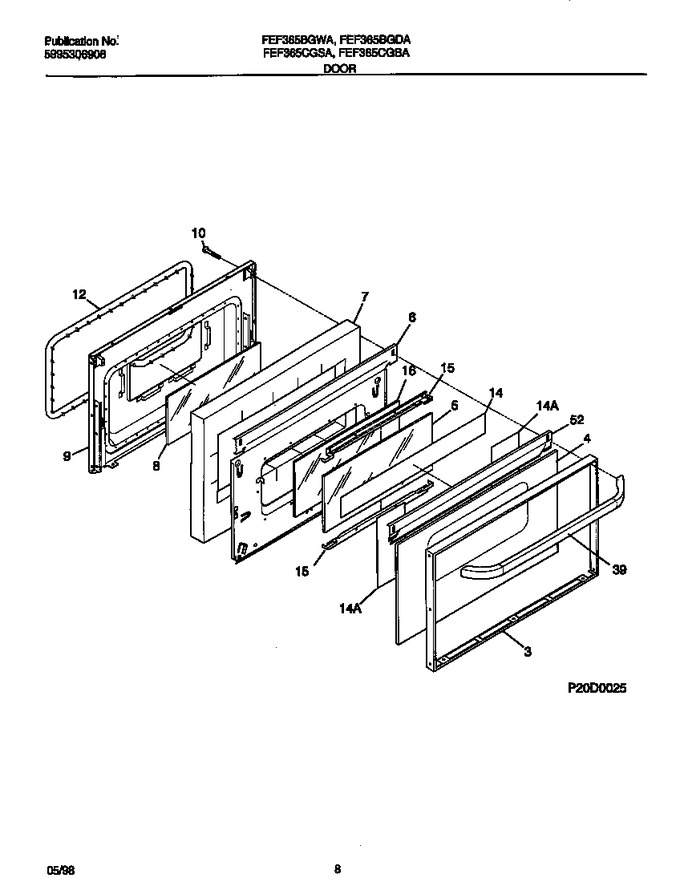 Diagram for FEF365CGBA