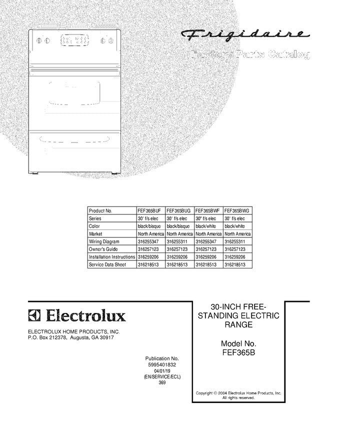 Diagram for FEF365BUG