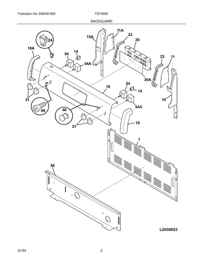 Diagram for FEF365BWG