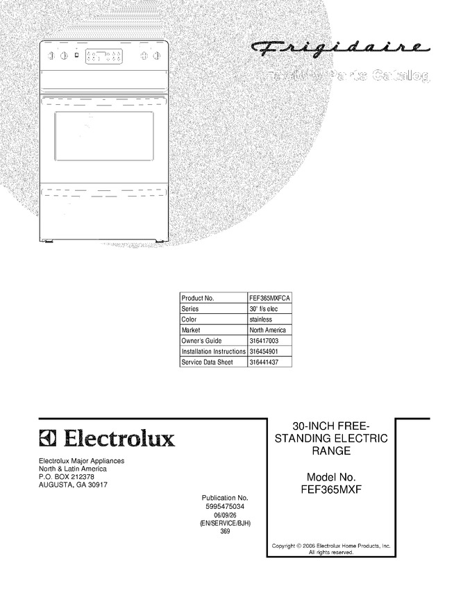 Diagram for FEF365MXFCA