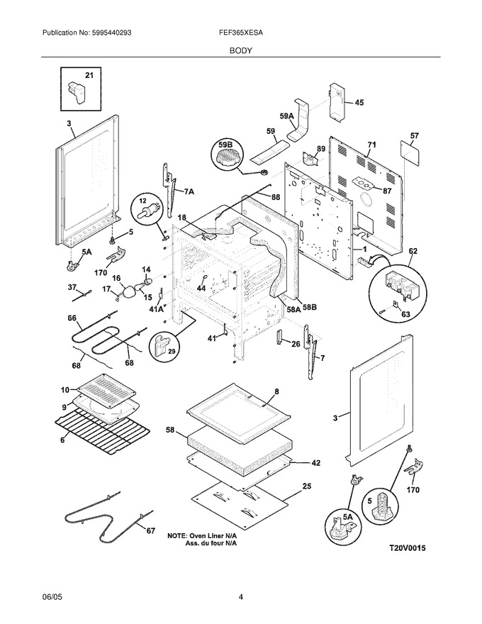 Diagram for FEF365XESA