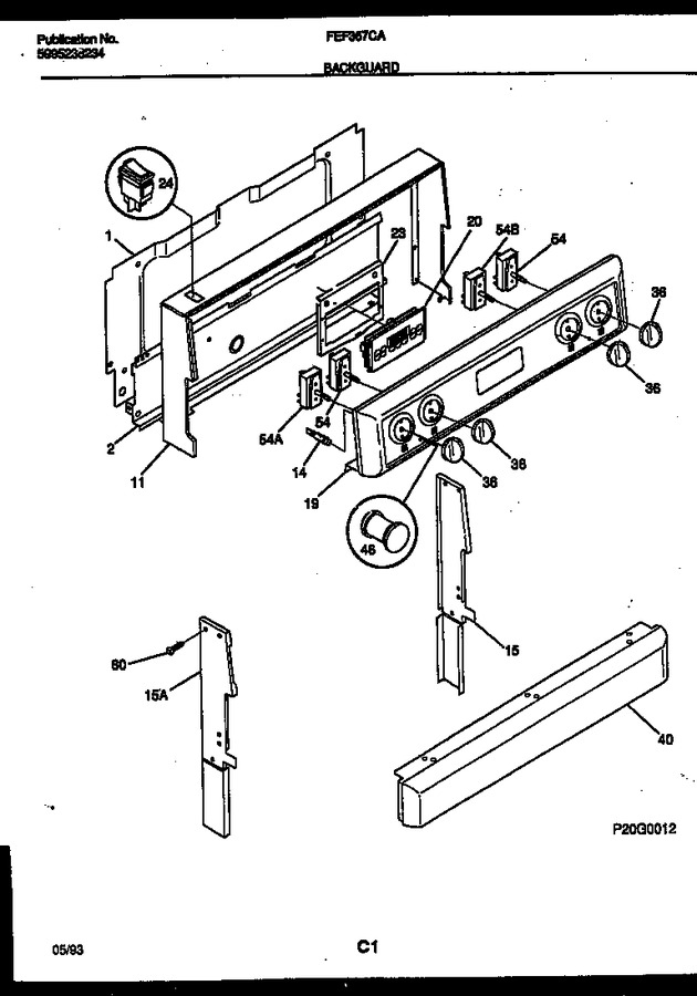 Diagram for FEF367CASA