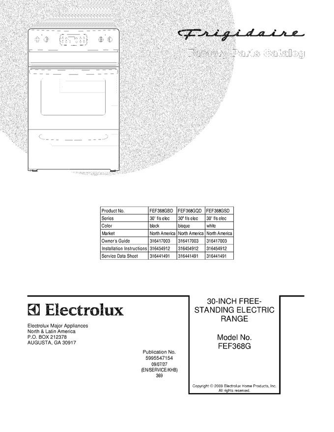 Diagram for FEF368GSD