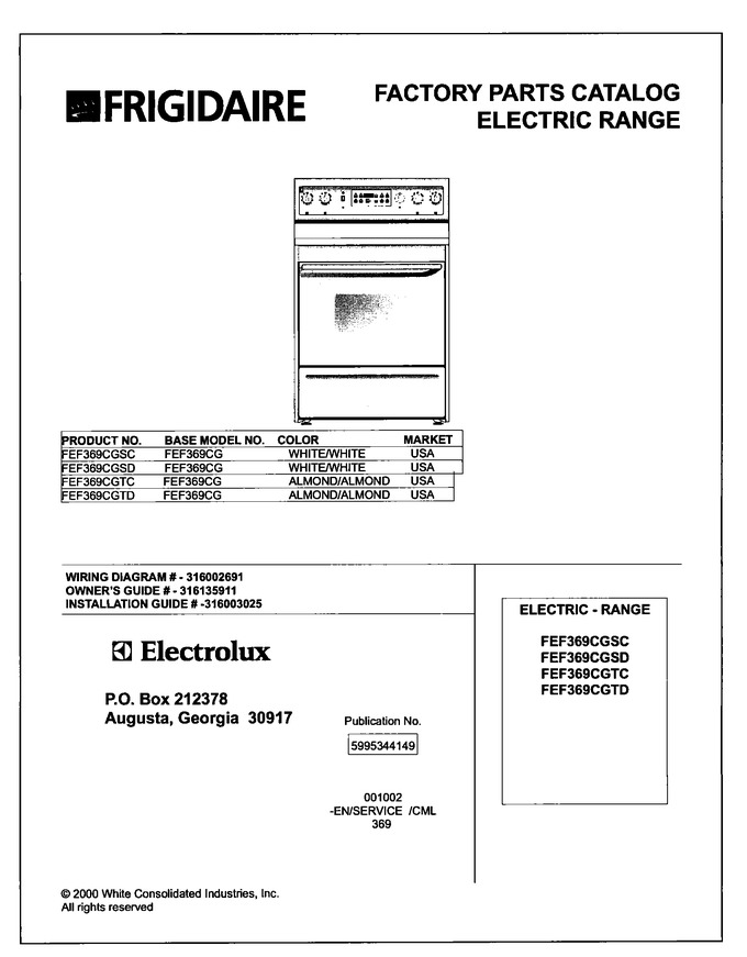 Diagram for FEF369CGTD