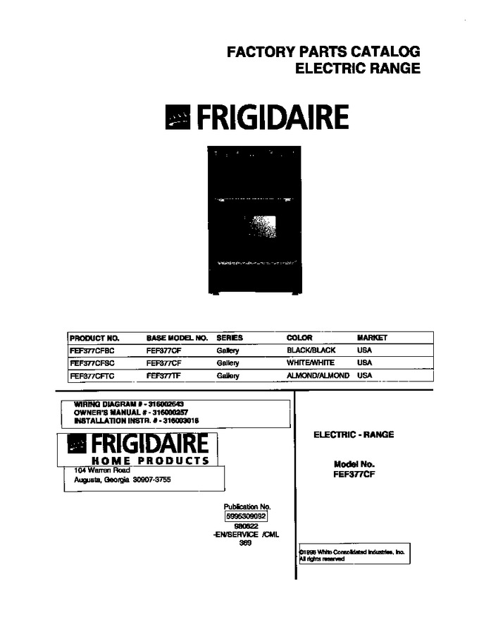 Diagram for FEF377CFSC