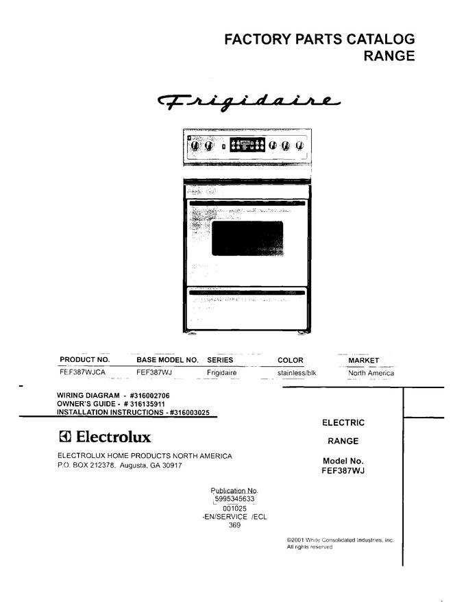 Diagram for FEF387WJCA