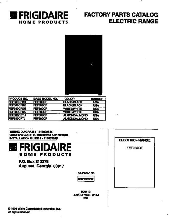 Diagram for FEF389CFSK