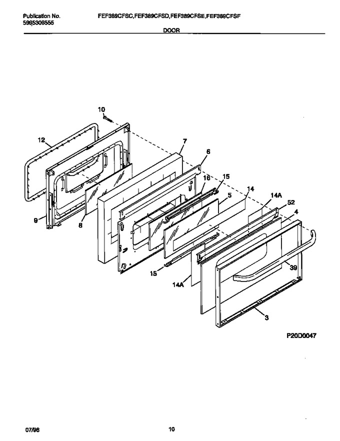 Diagram for FEF389CFSC