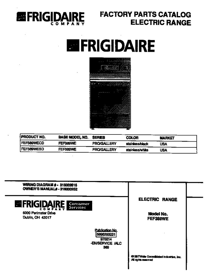 Diagram for FEF389WESD