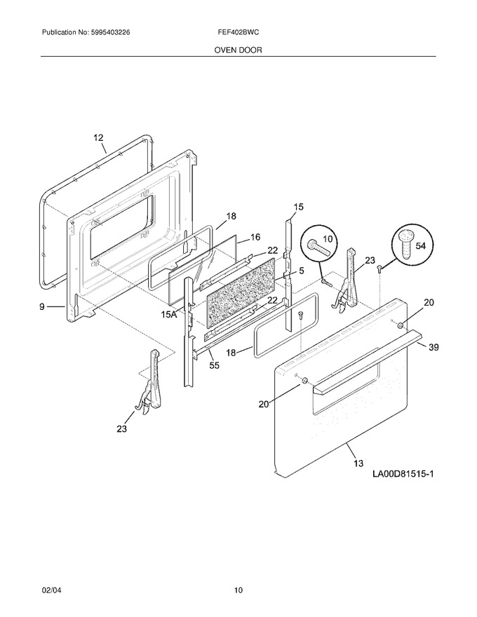 Diagram for FEF402BWC