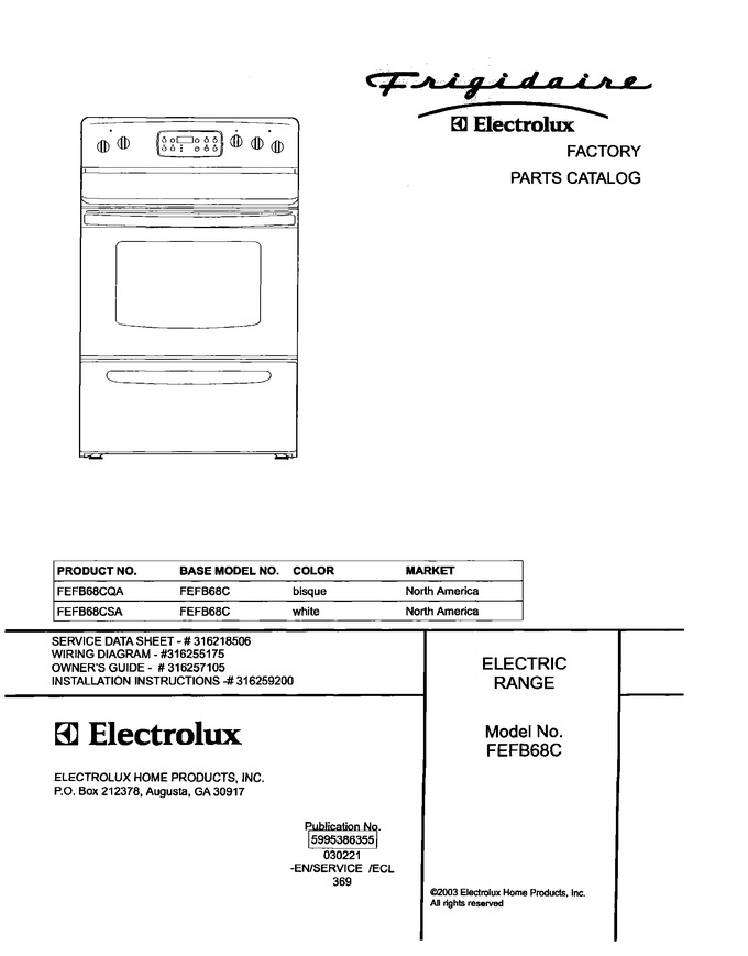 Diagram for FEFB68CSA