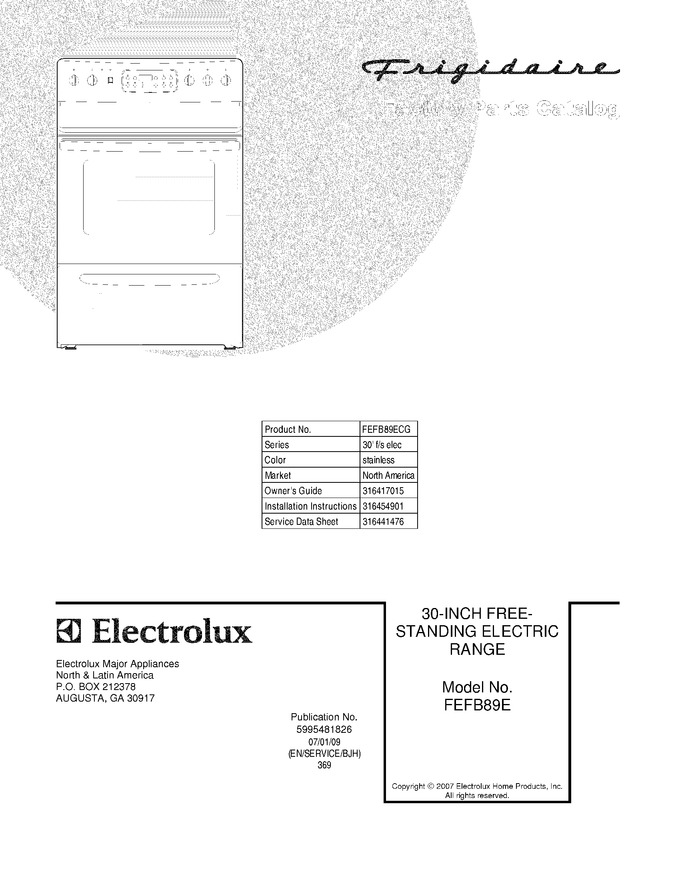 Diagram for FEFB89ECG