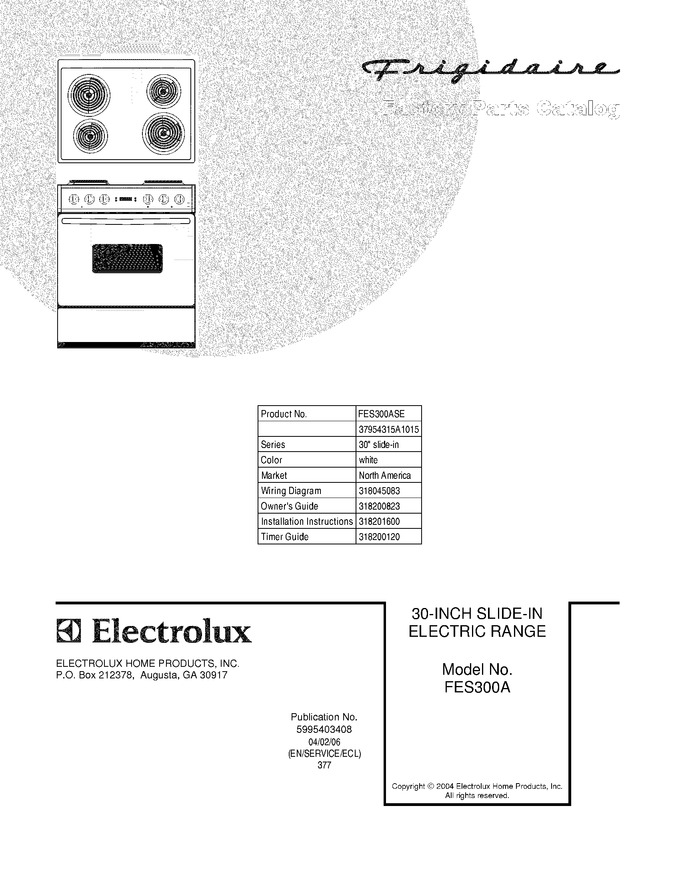 Diagram for FES300ASE