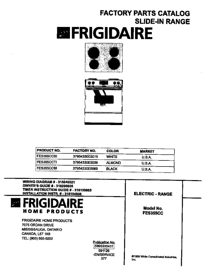 Diagram for FES355CCSI