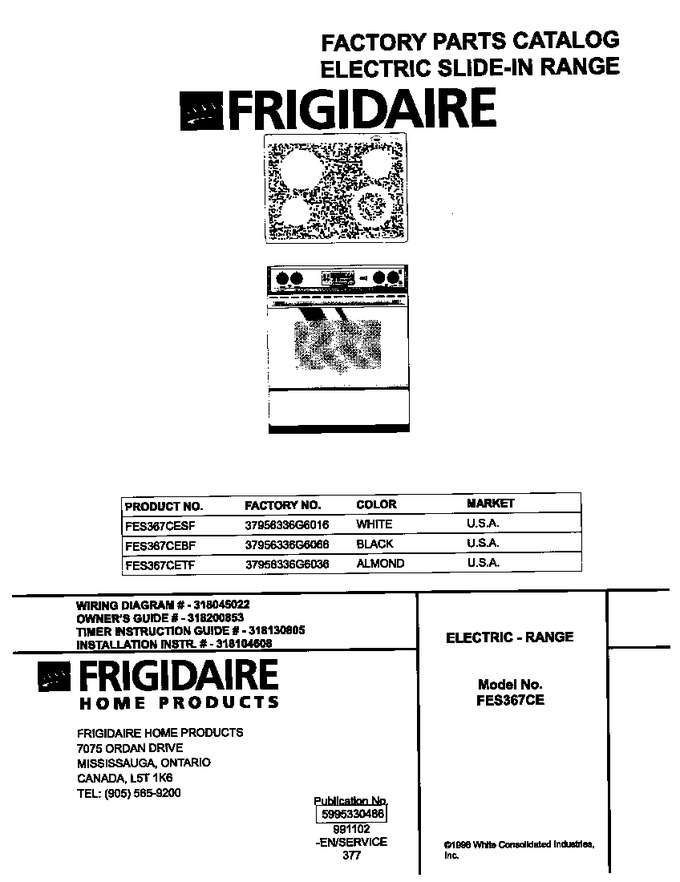 Diagram for FES367CESF