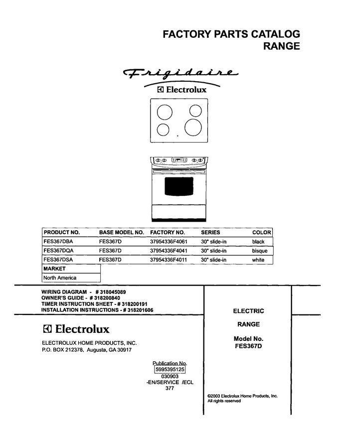 Diagram for FES367DBA