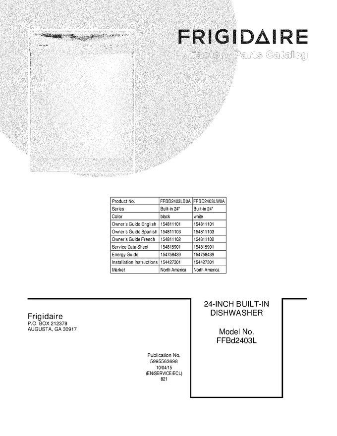 Diagram for FFBD2403LW0A