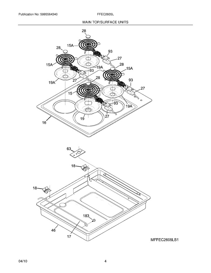 Diagram for FFEC2605LW1