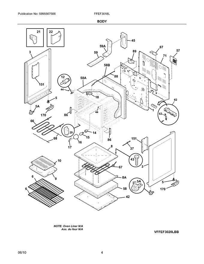 Diagram for FFEF3018LWB