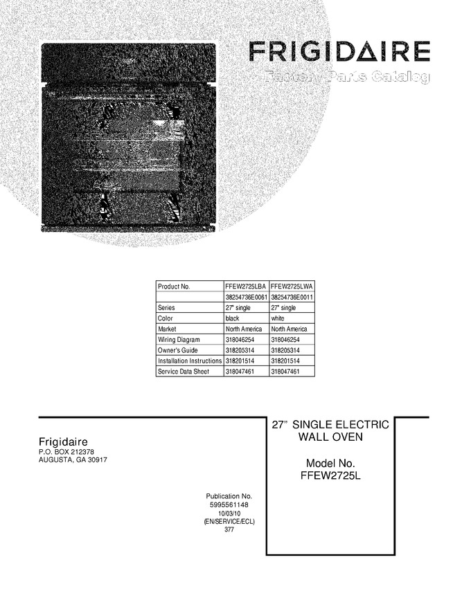 Diagram for FFEW2725LWA