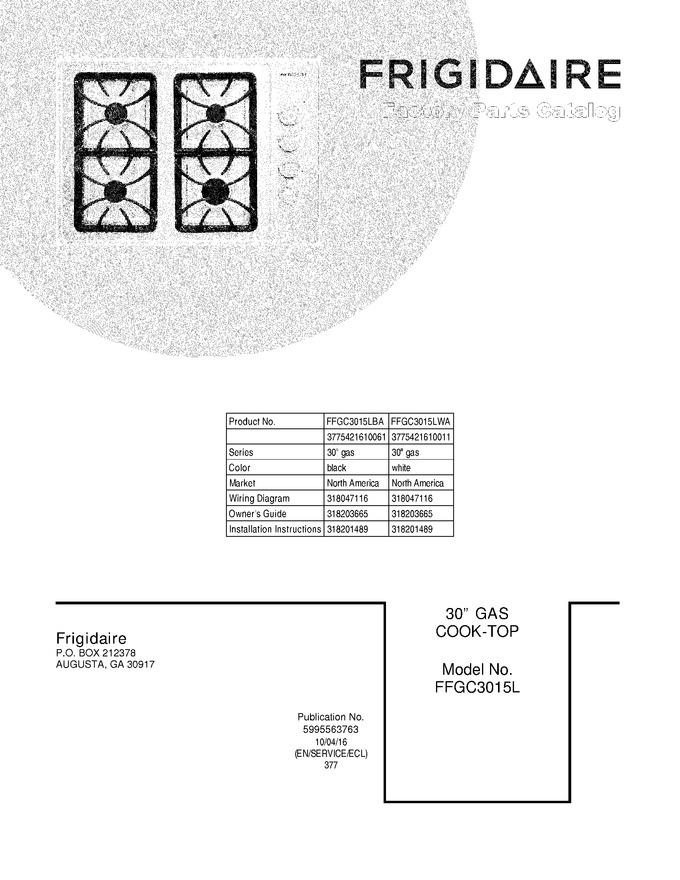 Diagram for FFGC3015LWA