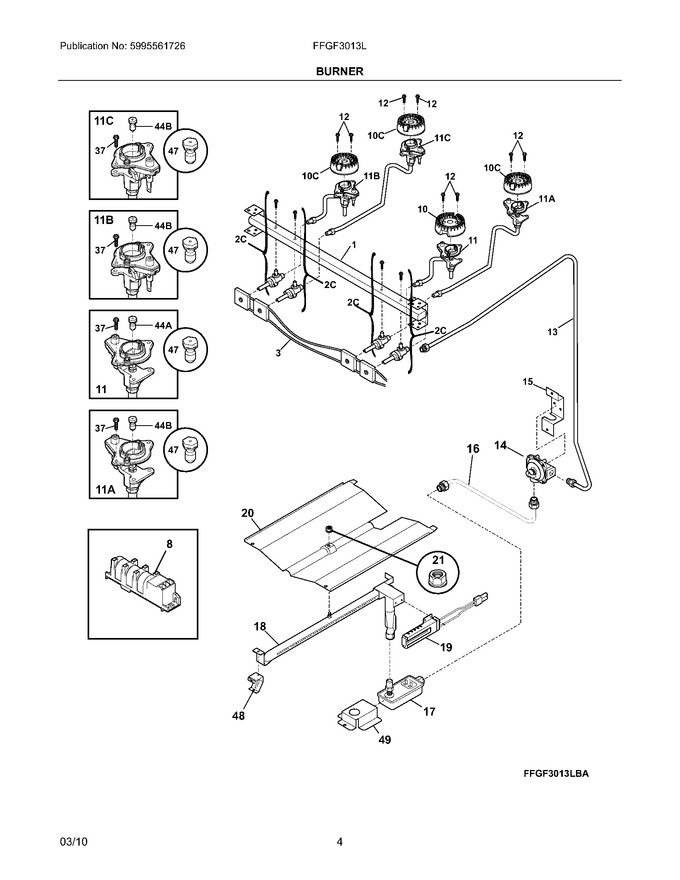 Diagram for FFGF3013LWA