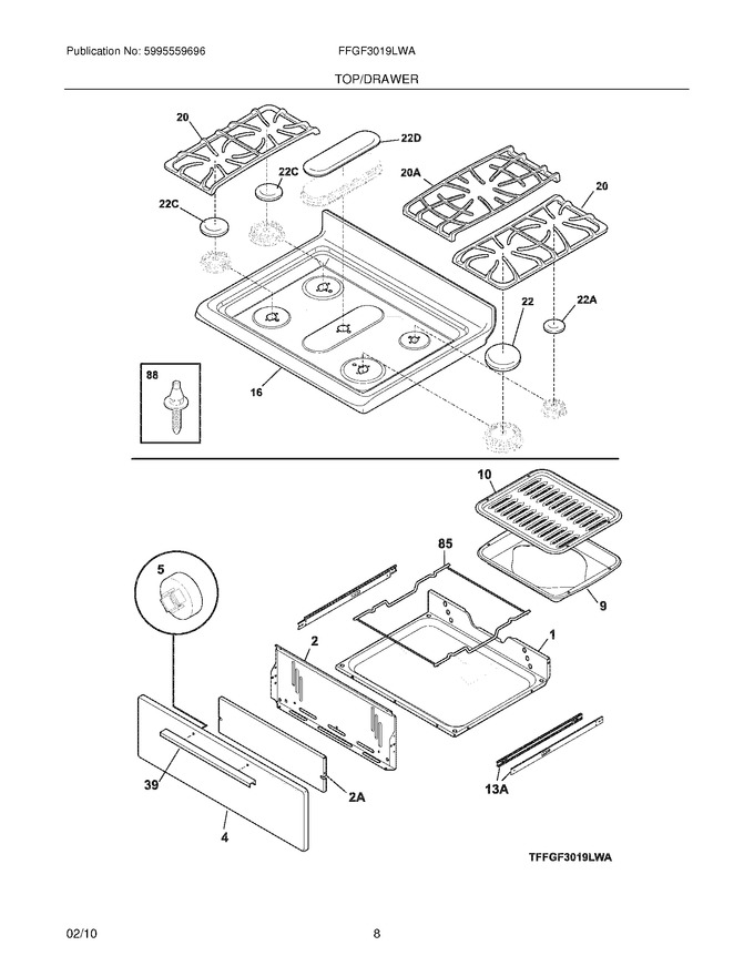 Diagram for FFGF3019LWA