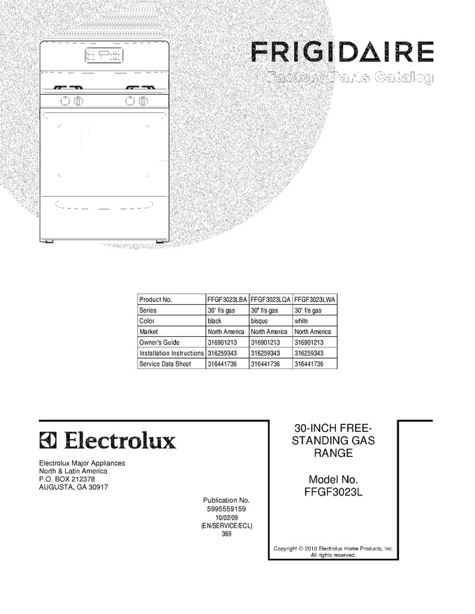 Diagram for FFGF3023LBA