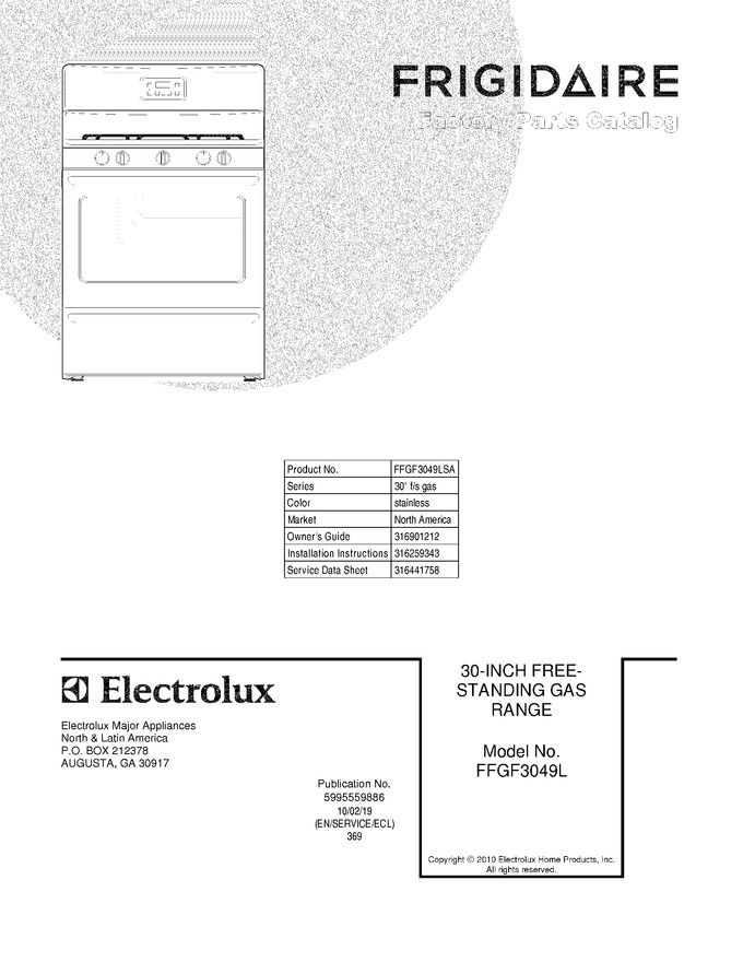 Diagram for FFGF3049LSA