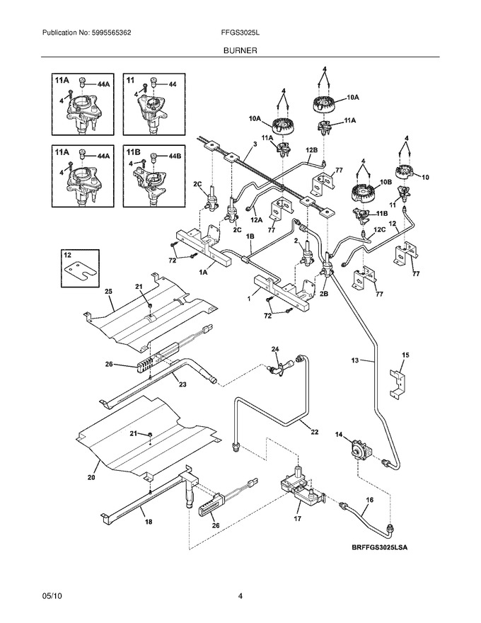 Diagram for FFGS3025LBA