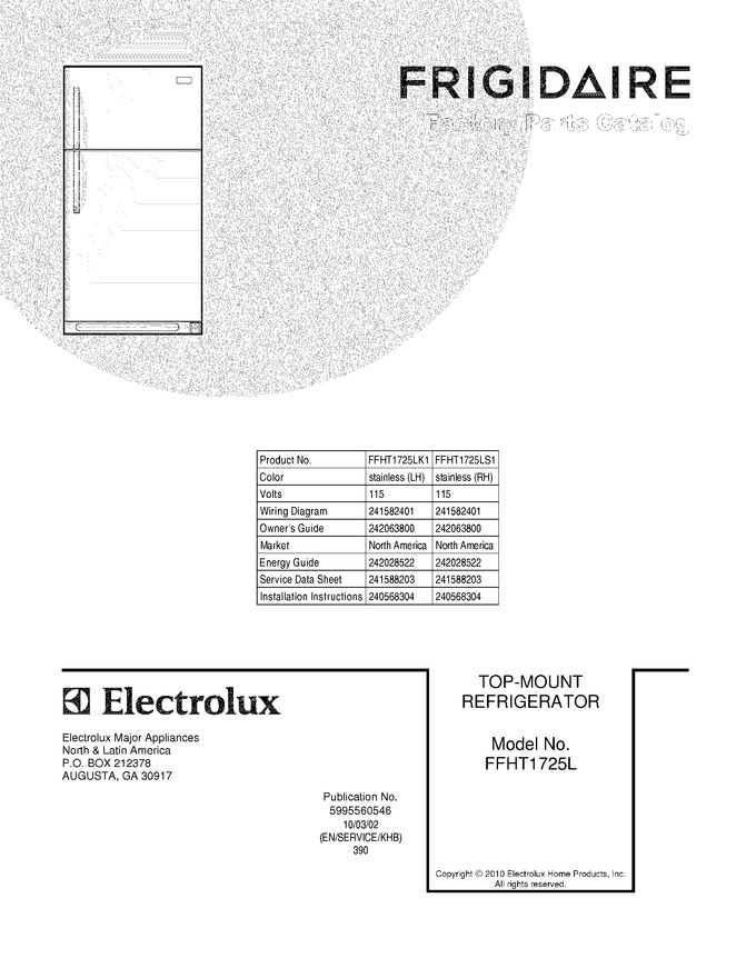 Diagram for FFHT1725LS1