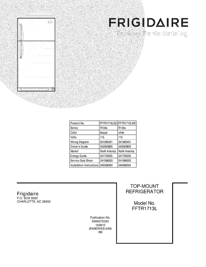 Diagram for FFTR1713LW2