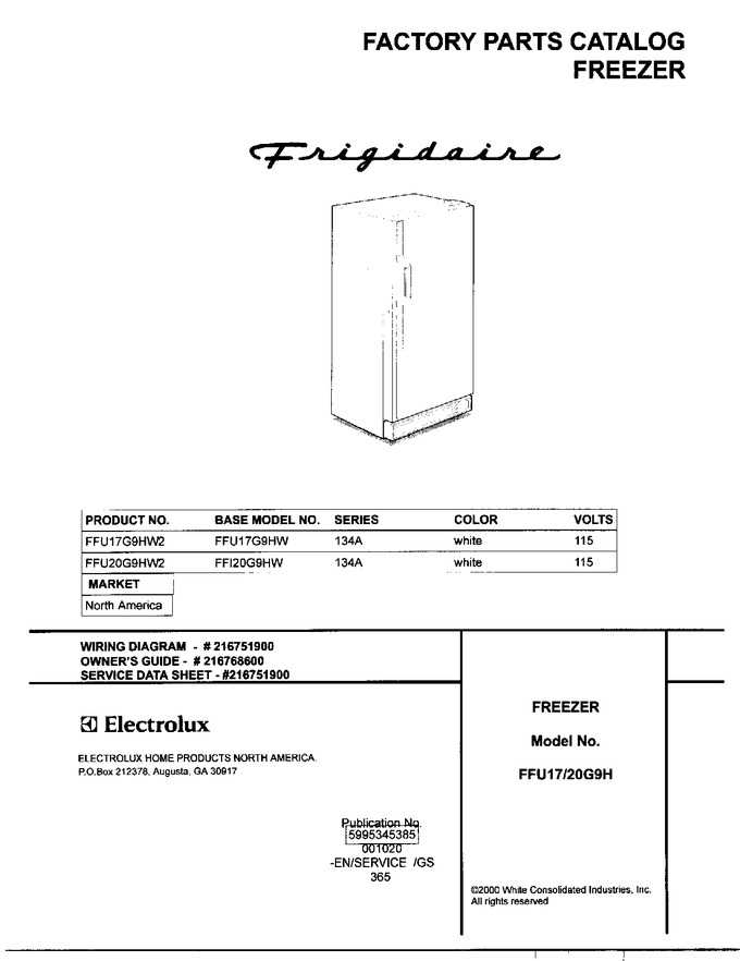 Diagram for FFU20G9HW2