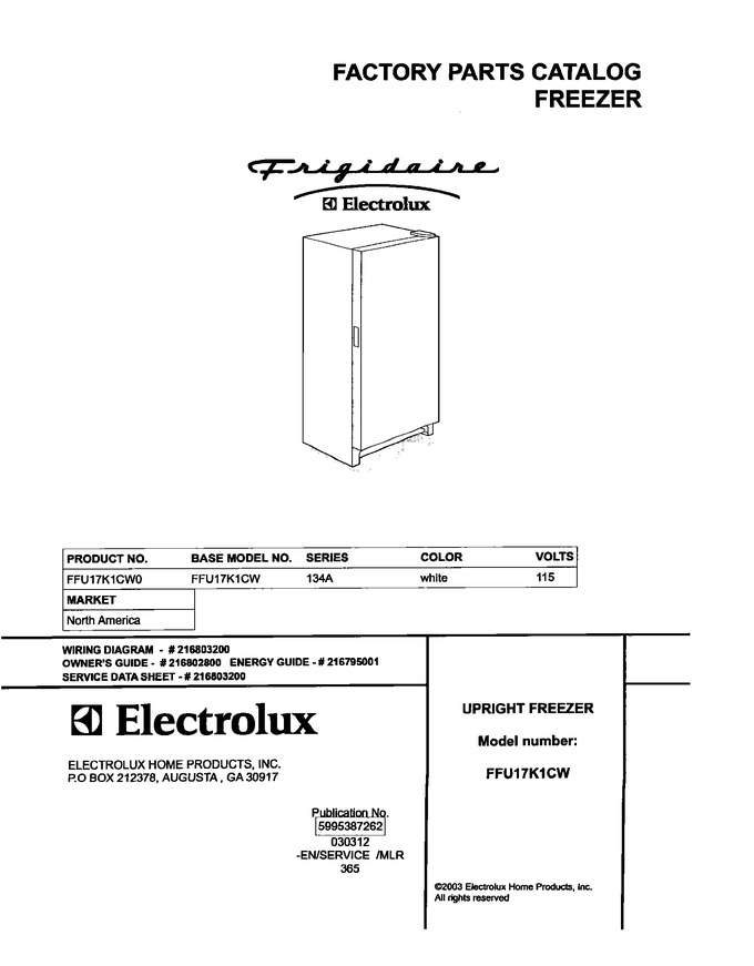 Diagram for FFU17K1CW0