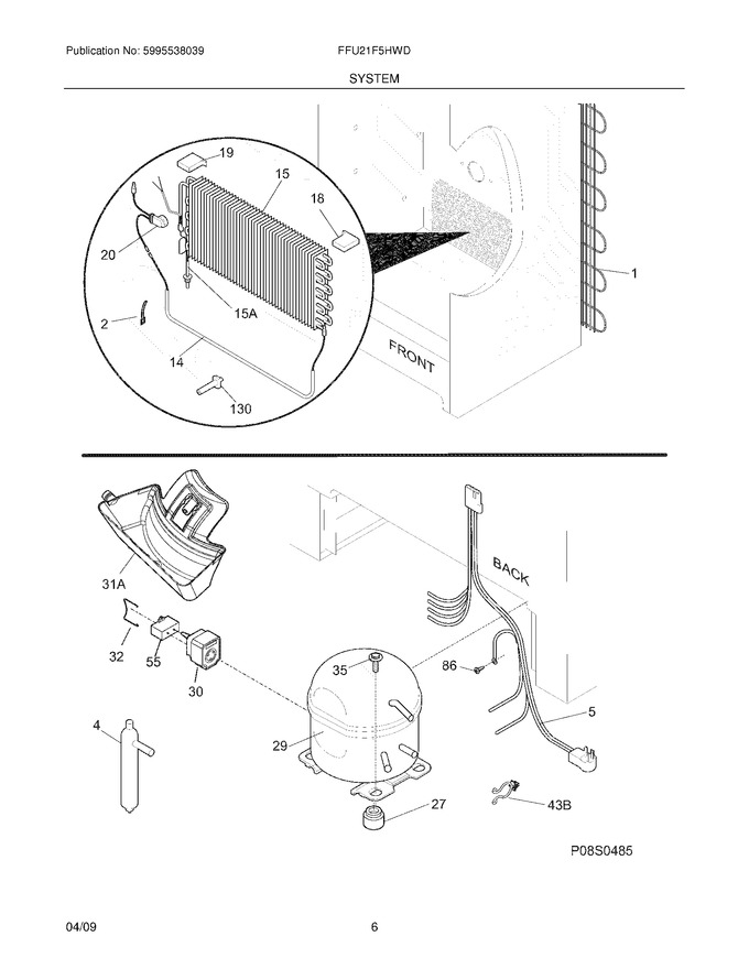 Diagram for FFU21F5HWD