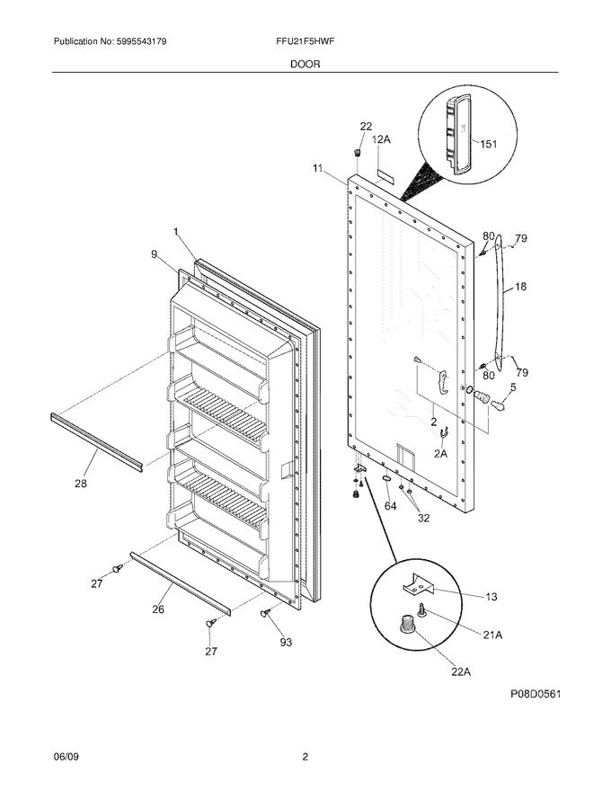 Diagram for FFU21F5HWF