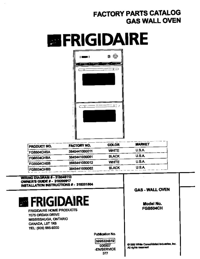 Diagram for FGB504CHSA