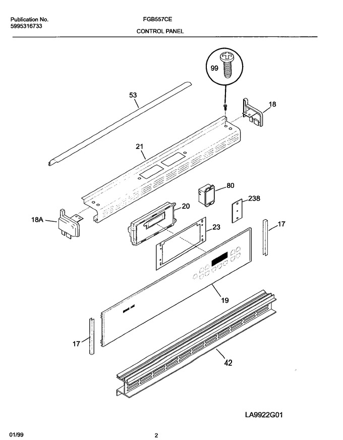 Diagram for FGB557CESI