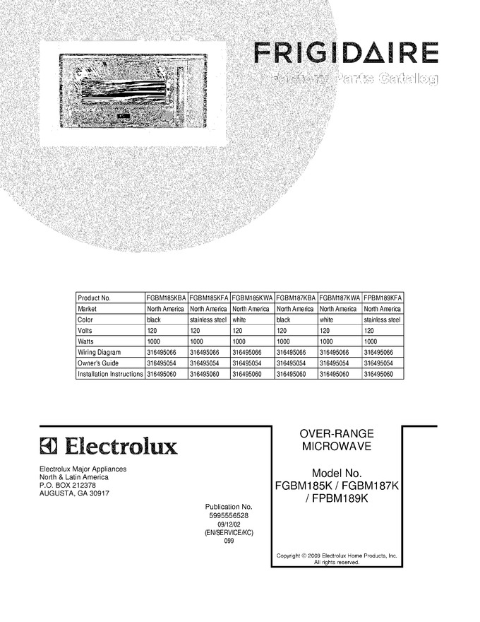 Diagram for FGBM185KFA