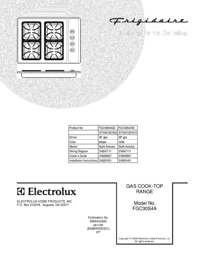 Diagram for FGC30S4AQC