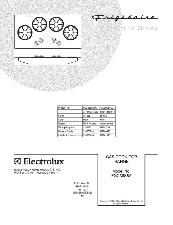 Diagram for FGC36S6ASC