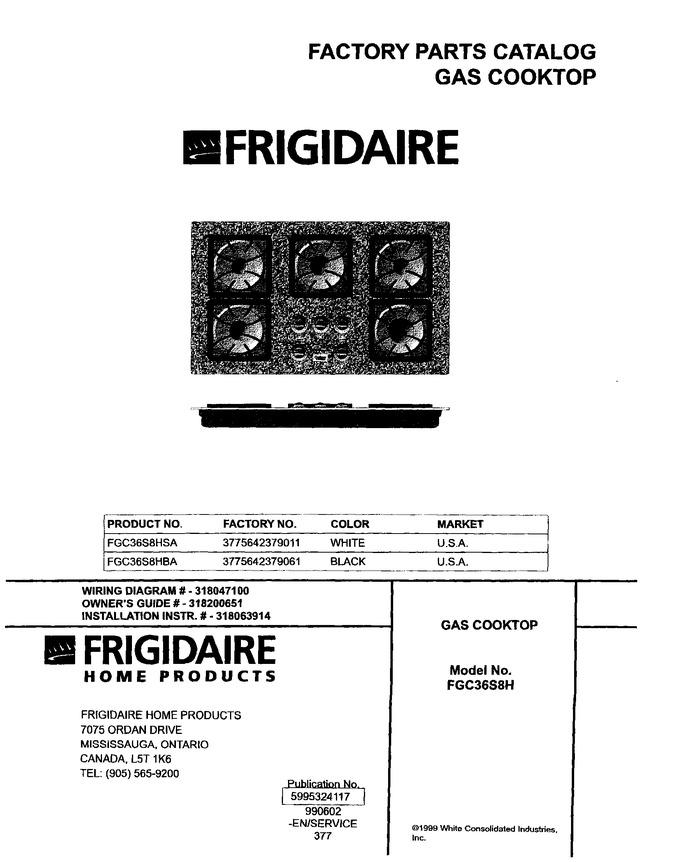 Diagram for FGC36S8HBA