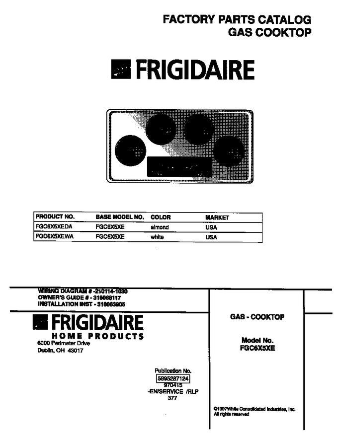 Diagram for FGC6X5XEWA